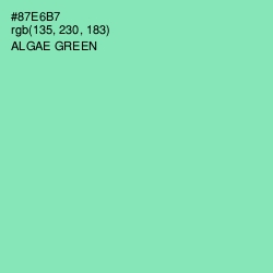 #87E6B7 - Algae Green Color Image